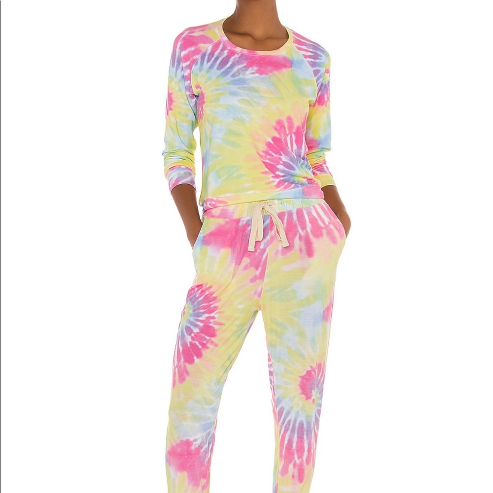 Stripe & Stare Rainbow Sunshine Tie Dye Sweatshirt Shirt Top L - Picture 10 of 12